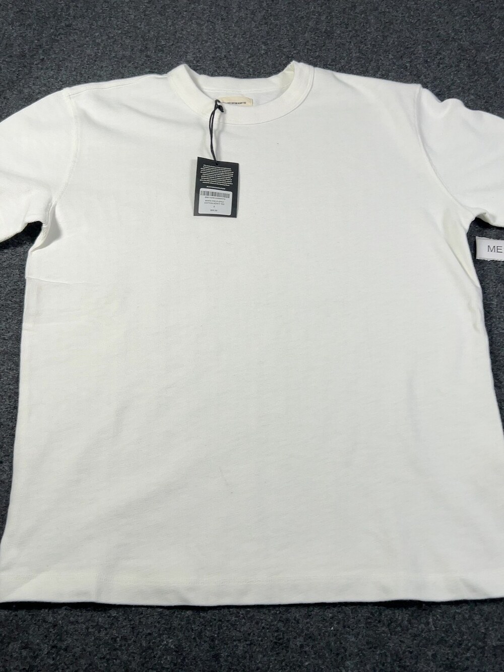 Buck Mason White Field-Spec Cotton Heavy Tee Mens Sz Small NWI Msrp55 [ME10]